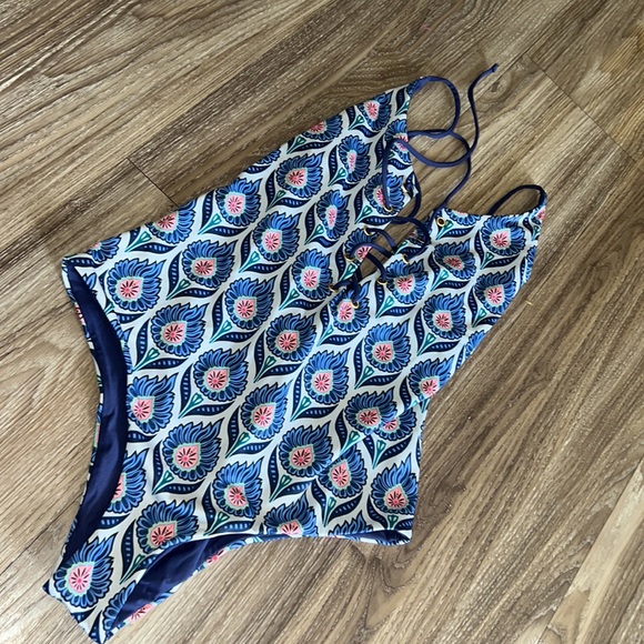 Tavik Womens Monahan One Piece Monokini Swimsuit, Blue, Medium - Picture 2 of 7